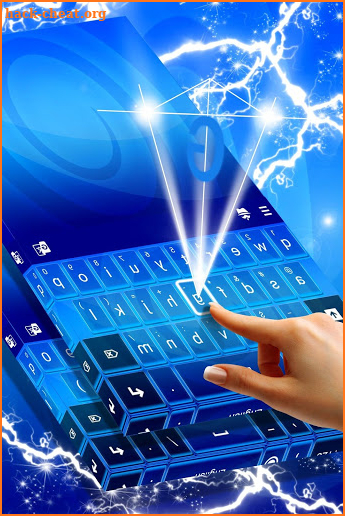 Gradient Blue Keyboard screenshot