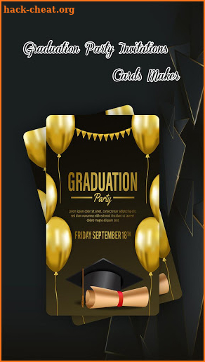 Graduation Party Invitations Card Maker screenshot