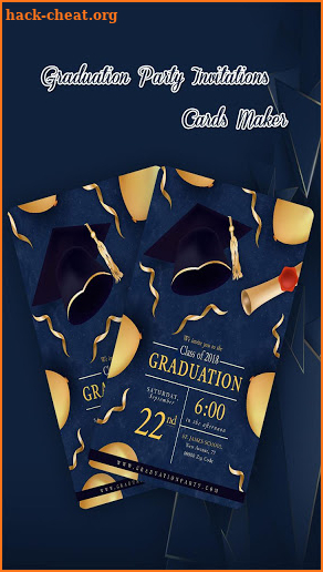 Graduation Party Invitations Card Maker screenshot