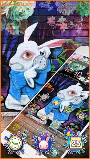 Graffiti Bunny Theme screenshot