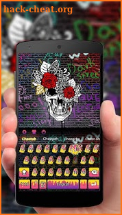 Graffiti Skull Keyboard screenshot