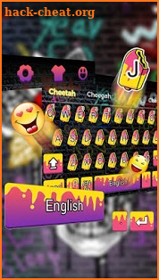 Graffiti Skull Keyboard screenshot