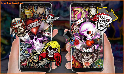 Graffiti Skull Theme screenshot