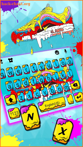Graffiti Sneaker Lover Keyboard Theme screenshot