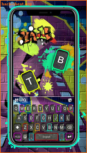 Graffiti Street Wall Keyboard Background screenshot