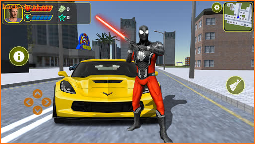 Grand Amazing BlacK Spider Rope Hero City Rescue screenshot