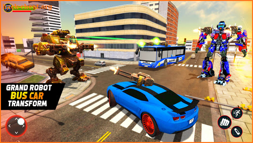 Grand Bus Robot Car Transform -Robot Shooting Game screenshot