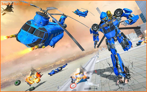 Grand Cargo Helicopter Robot Battle screenshot