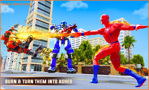 Grand Fire Robot Hero Fighting: Flying Robot Games screenshot