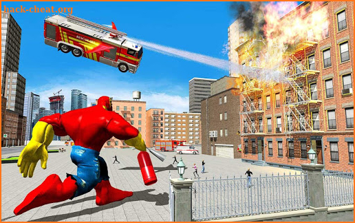 Grand Firefighter Truck Robot Hero: Rescue Games screenshot
