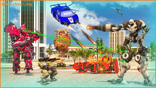 Grand Flying Car Robot Transform War: Robot Games screenshot