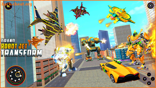 Grand Flying Jet Robot Car Transform Games 2021 screenshot