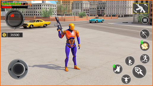 Grand Flying Robot Rope Hero - Crime City Gangster screenshot