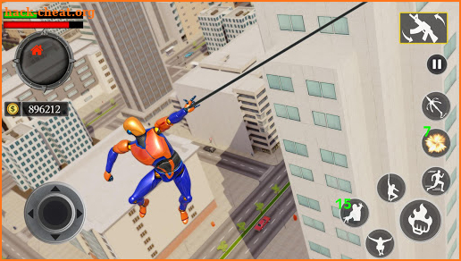 Grand Flying Robot Rope Hero - Crime City Gangster screenshot