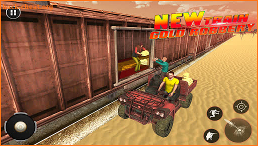 Grand Gold Robbery Game: Train screenshot
