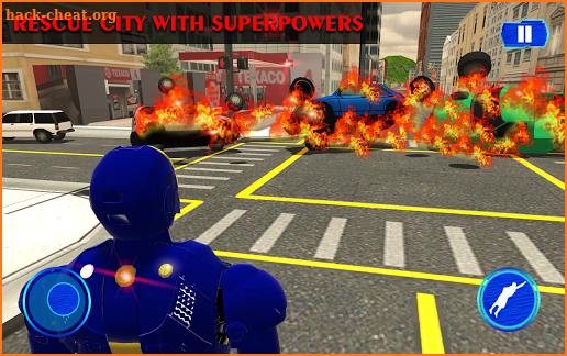 Grand Iron Superhero Flying - City Rescue Mission screenshot