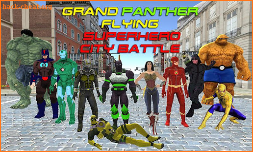 Grand Panther Flying Superhero City Battle screenshot