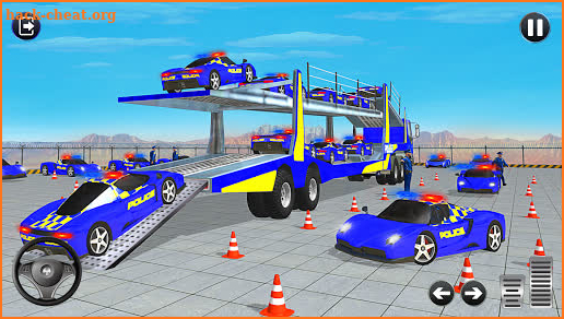 Grand Police Vehicles Transport Truck screenshot