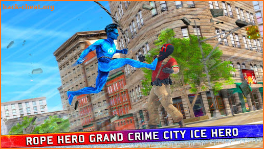 Grand Rope Hero Crime City - Flying Ice Hero Game screenshot