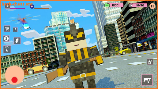Grand Rope Hero Criminal Blocky City screenshot