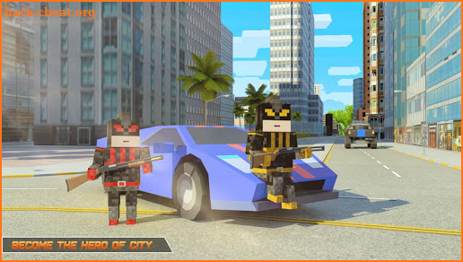 Grand Rope Hero Criminal Blocky City screenshot