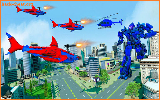 Grand Shark Robot Car Transformation War screenshot