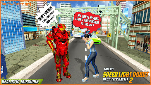 Grand Speed Robot Iron Hero Rescue Mission screenshot