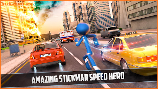 Grand Stickman Rope Hero Crime City screenshot