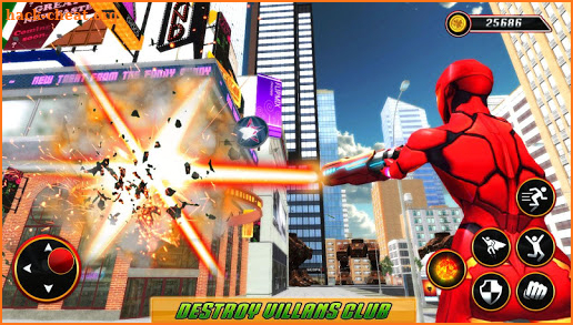 Grand Superhero Flying Iron Girl screenshot