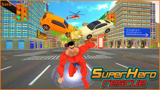 Grand Superhero Flying Robot : City Rescue Mission screenshot