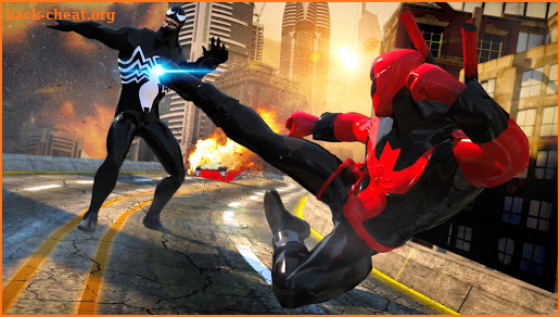 Grand Superhero Venom VS Spider Iron Hero Hunters screenshot