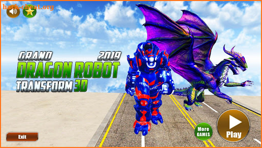 Grand US Dragon Robot Battle 3D screenshot