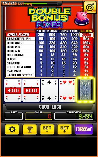 Grandeur Casino - Video Poker screenshot