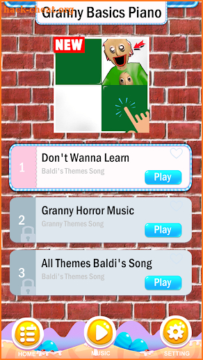 Granny Basics Piano Tiles screenshot