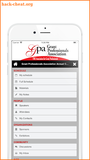 Grant Professionals Association screenshot