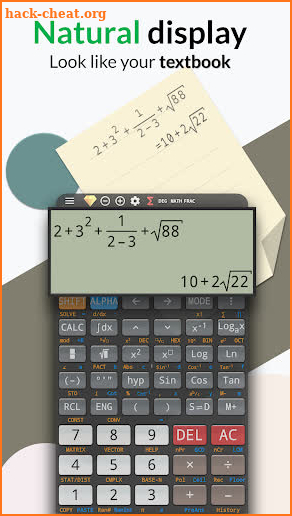 Graphing calculator ti 84 - simulate for es-991 fx screenshot