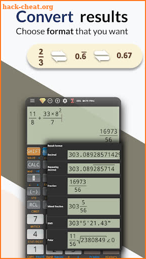 Graphing calculator ti 84 - simulate for es-991 fx screenshot