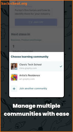 Graphy Learning Communities screenshot