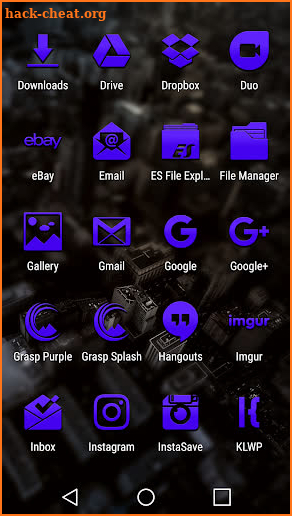 Grasp Purple Icon Pack screenshot