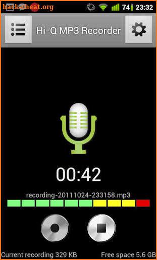 Gravador de Voz com Alta Qualidade Voice Recorder screenshot
