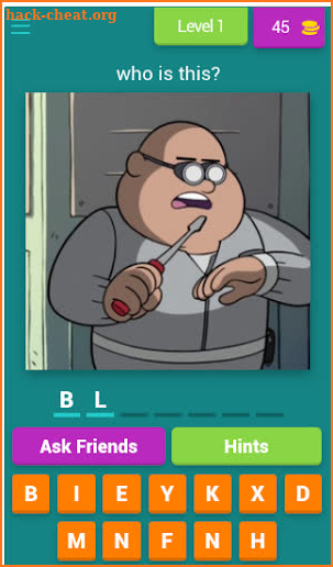 Gravity Falls characters quiz screenshot