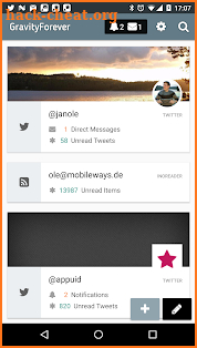 Gravity For Twitter & RSS screenshot