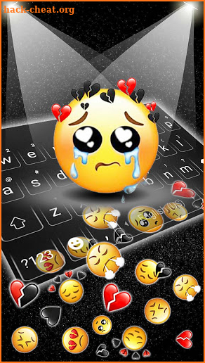 Gravity Sad Emojis Keyboard Background screenshot