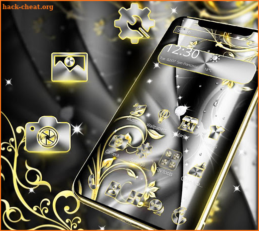 Gray Gold Luxury Business Theme screenshot