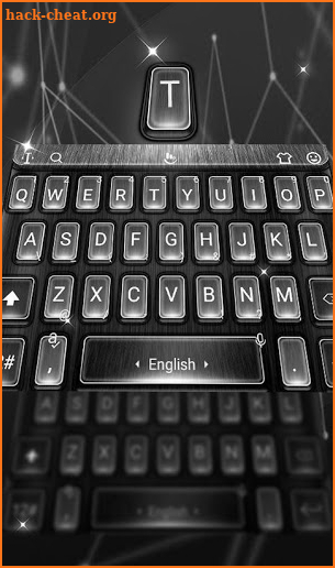 Gray Metal Keyboard Theme screenshot