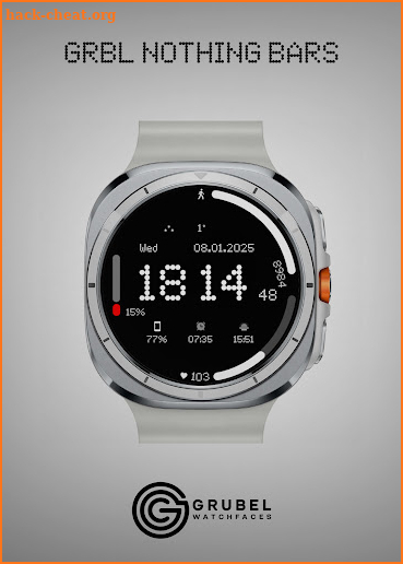 GRBL Nothing Bars Watchface screenshot