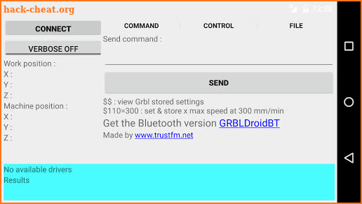 GRBLDroid-USB screenshot