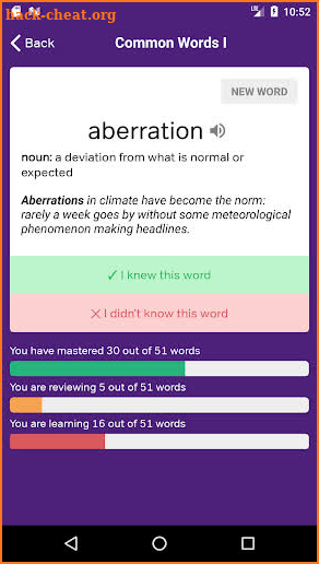 GRE Vocabulary Flashcards screenshot