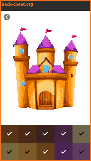 Great Castle Pixel Art Color By Number screenshot