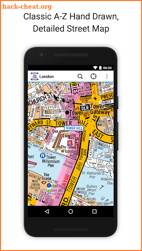 Greater London A-Z Street Map screenshot